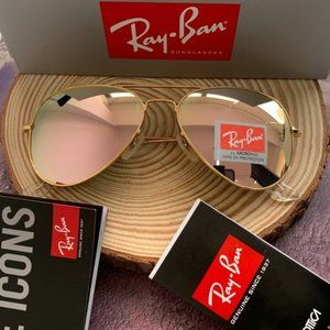 Rayban Aviator Polarized Rb3025 Flash Lenses - image 1